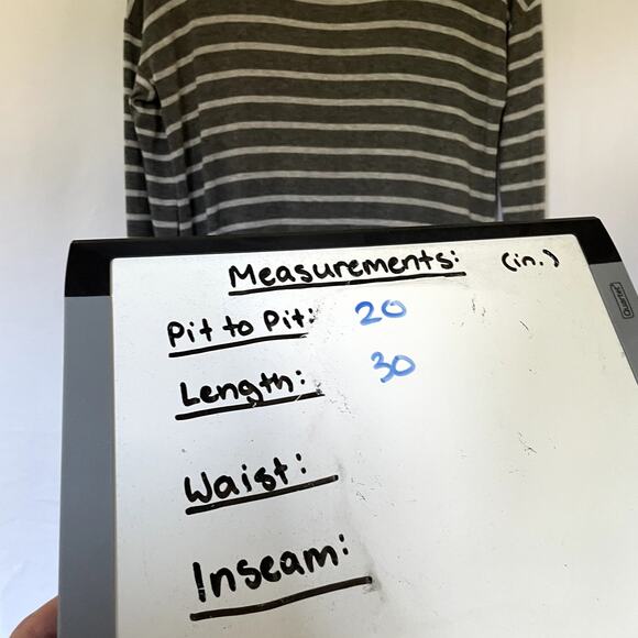 A pea in the pod maternity sweater gray striped knit top women's size small - Picture 6 of 7